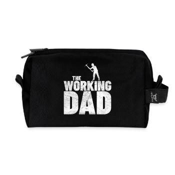 THE WORKING DAD - Recycelte Kulturtasche - Schwarz - Vorne