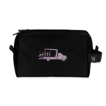 Abschlepper Evolution Silhouette Minimalistisch - Recycelte Kulturtasche - Schwarz - Vorne