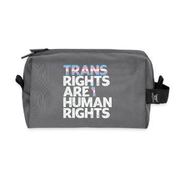 Trans-Rechte sind Menschenrechte - Recycelte Kulturtasche - Anthrazit - Vorne