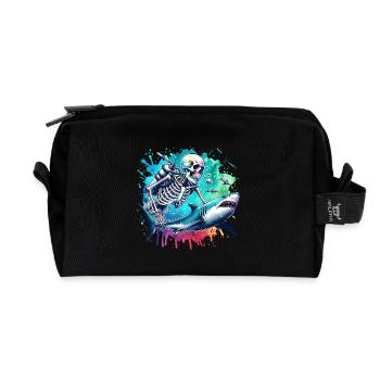 Tauchen Taucher - Recycelte Kulturtasche - Schwarz - Vorne