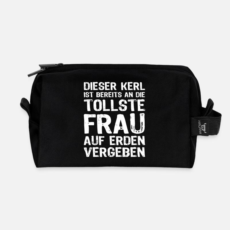 Tollste Frau - Recycelte Kulturtasche - Schwarz