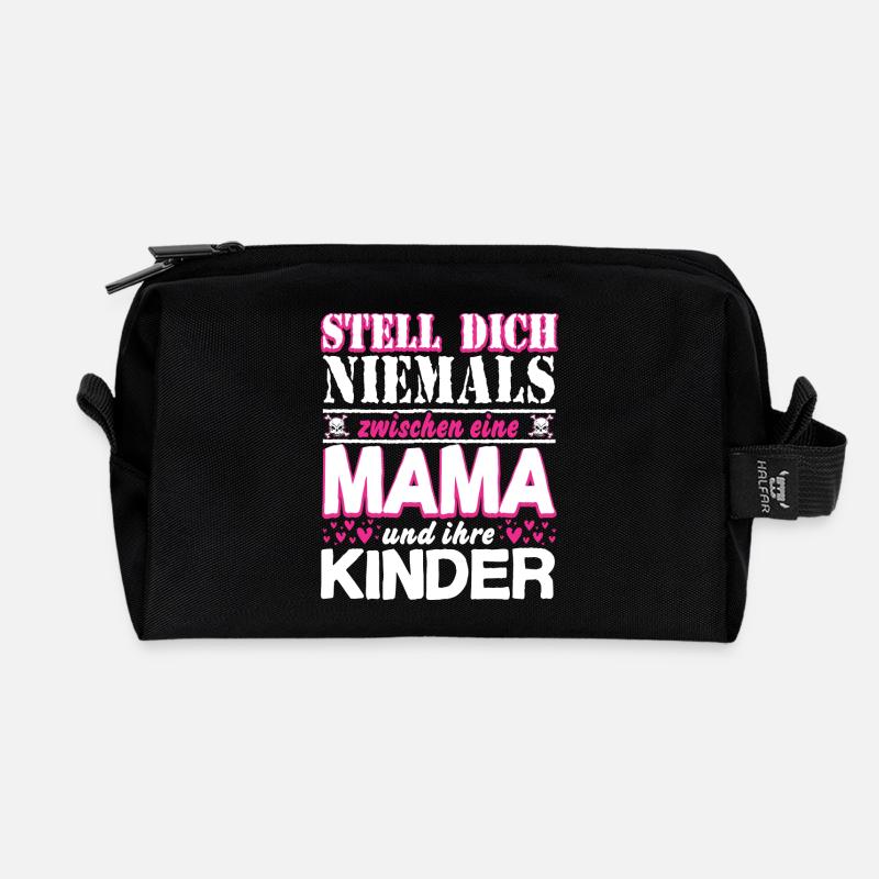 -Mama - Recycelte Kulturtasche - Schwarz