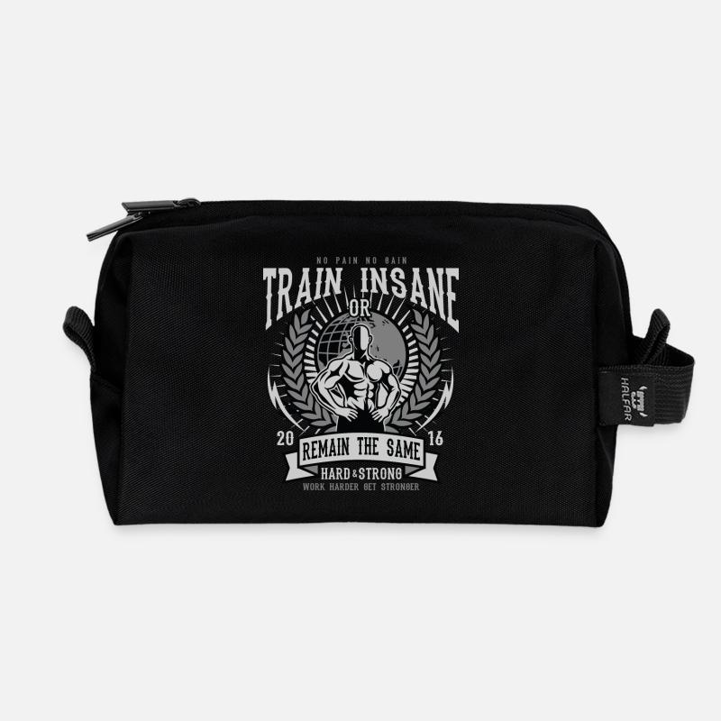 Gym - Recycled Toiletry Zip Bag - black