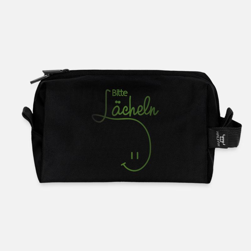 Bitte Lächeln! Fotograf Geschenk - Recycelte Kulturtasche - Schwarz