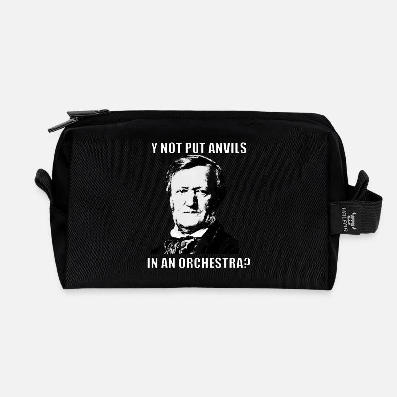 Klassische Musik Meme Wagner "Put Anvils" - Recycelte Kulturtasche - Schwarz