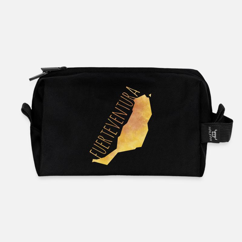 Fuerteventura - Recycelte Kulturtasche - Schwarz