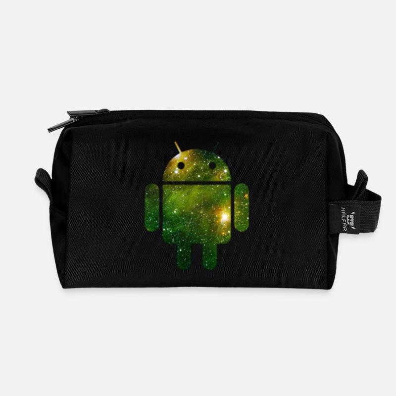 Android - Recycelte Kulturtasche - Schwarz