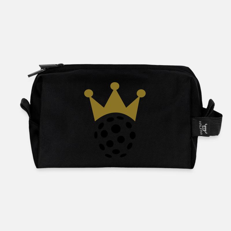 Floorball - Recycelte Kulturtasche - Schwarz