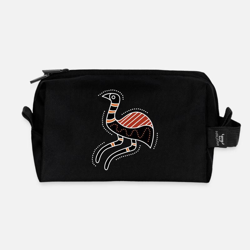 emu - Recycelte Kulturtasche - Schwarz