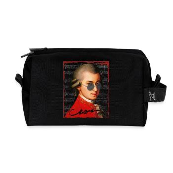 Wolfgang Amadeus Mozart - Recycelte Kulturtasche - Schwarz - Vorne