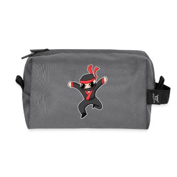 Ninja - Recycelte Kulturtasche - Anthrazit - Vorne