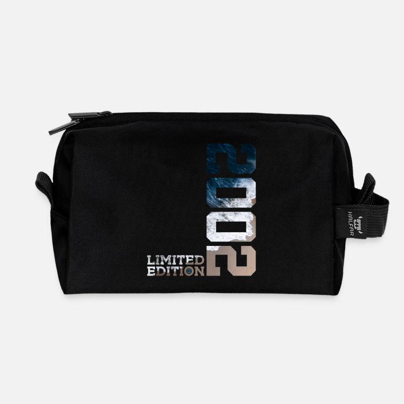 24. GEBURTSTAG LIMITED EDITION 2002 - Recycelte Kulturtasche - Schwarz