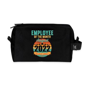 Employee of the Month August 2022 - Recycled Toiletry Zip Bag - black - Front