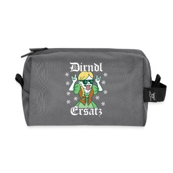 Trachten Ersatz Dirndl Ersatz - Recycelte Kulturtasche - Anthrazit - Vorne