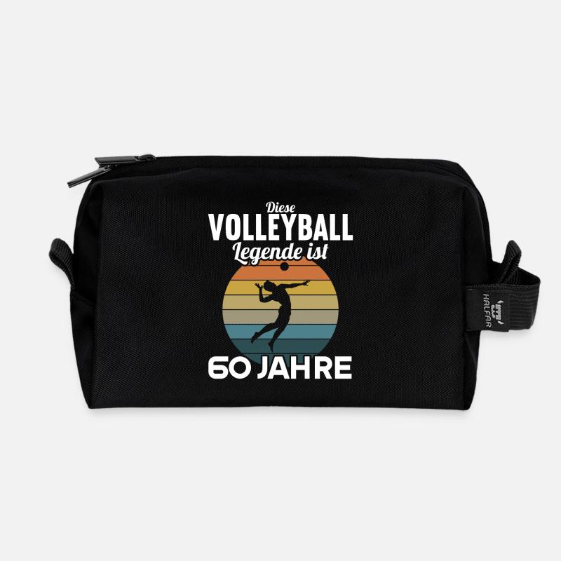 Diese Volleyball Legende 60 Jahre 60 Geburtstag - Recycelte Kulturtasche - Schwarz