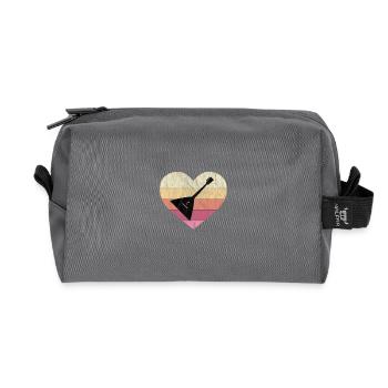 Balalaika - Russian musical instrument - Recycled Toiletry Zip Bag - anthracite - Front