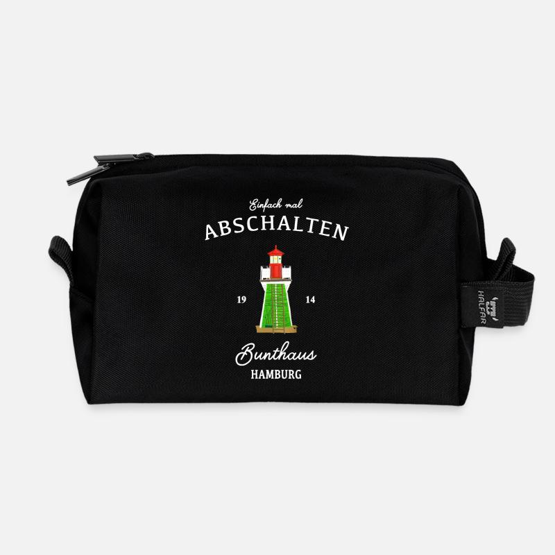 Hamburg Bunthaus, Einfach mal abschalten - Recycelte Kulturtasche - Schwarz