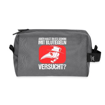Arzt Ärztin Krankenschwester Pflegerin Medizin - Recycelte Kulturtasche - Anthrazit - Vorne