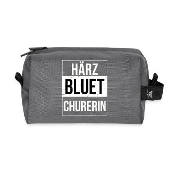 Härzbluetchurerin Churerin Coire - Trousse de toilette en tissu recyclé - anthracite - Devant