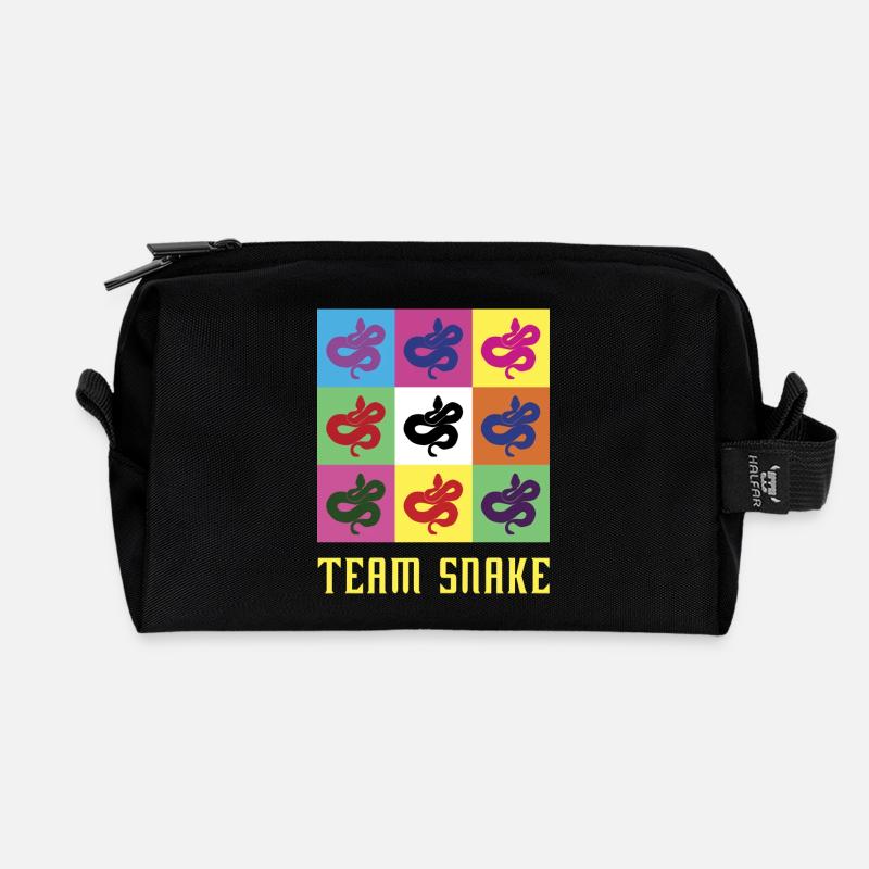 Team Snake - Recycled toilettaske - sort