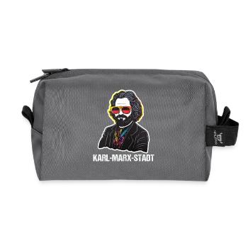 Communism Left Marxism Karl Marx - Recycled Toiletry Zip Bag - anthracite - Front