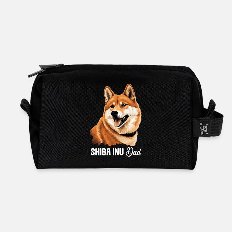 Shiba Inu - Recycelte Kulturtasche - Schwarz
