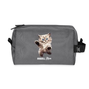 Poupée de chiffon - Trousse de toilette en tissu recyclé - anthracite - Devant