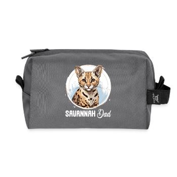 Savannah - Recycled Toiletry Zip Bag - anthracite - Front