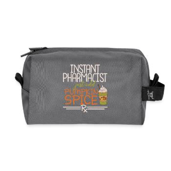 Apothecary Thanksgiving Pumpkin Spice - Recycled Toiletry Zip Bag - anthracite - Front