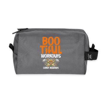 Boo-tiful Workouts Süßigkeiten, Fitness Leckereien - Recycelte Kulturtasche - Anthrazit - Vorne