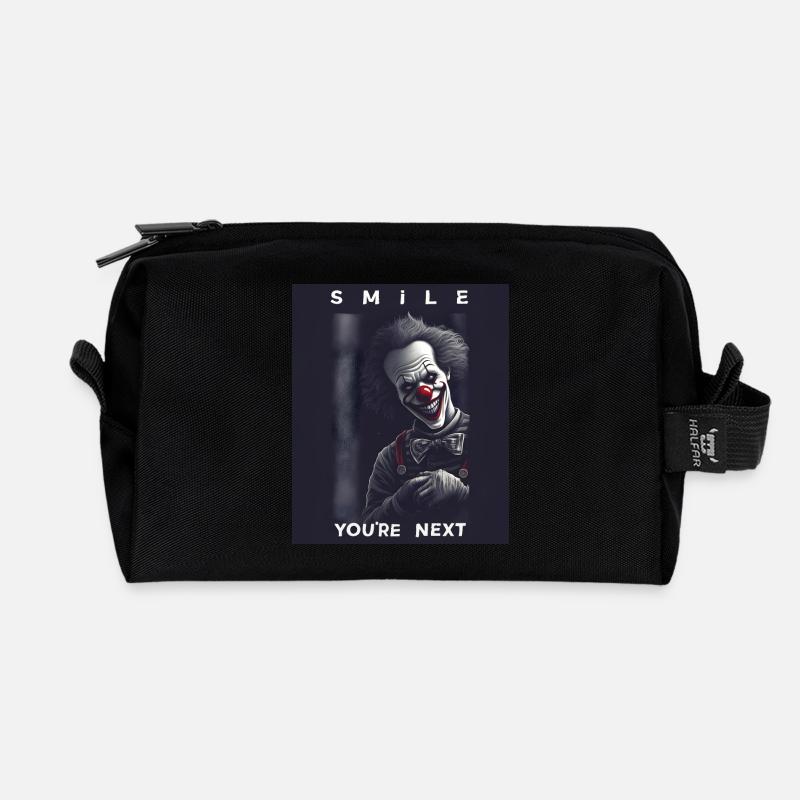 Finsterer Clown - You're Next Gruseliges Lächeln - Recycelte Kulturtasche - Schwarz