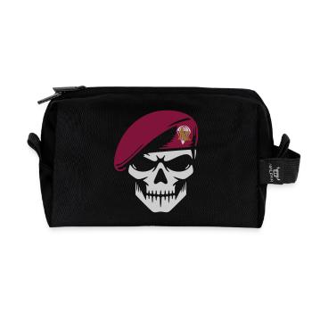Fallschirmjäger - Recycelte Kulturtasche - Schwarz - Vorne
