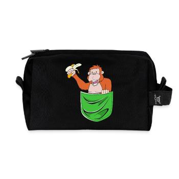 Orang Utan - Recycelte Kulturtasche - Schwarz - Vorne