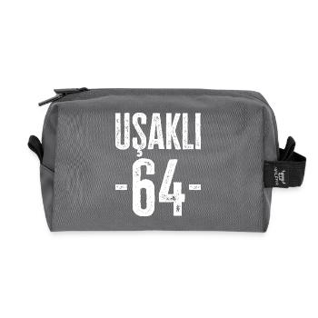 Uşak 64 – Traditionen aus Türkiye - Recycelte Kulturtasche - Anthrazit - Vorne
