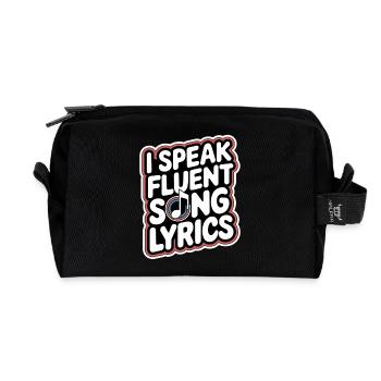 I Speak Fluent Song Lyrics 9 - Recycelte Kulturtasche - Schwarz - Vorne