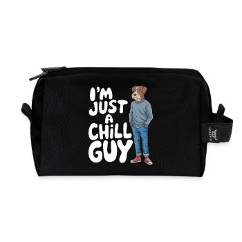 I'm just a Chill Guy Meme - Recycelte Kulturtasche - Schwarz - Vorne