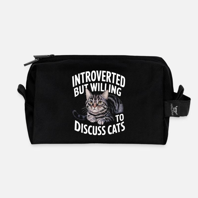 Introvertierter asozialer introvertierter - Recycelte Kulturtasche - Schwarz
