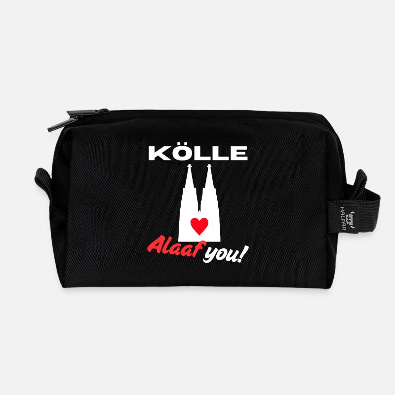 Karneval Köln Kölle Alaaf Kölner Dom Rosenmontag - Recycelte Kulturtasche - Schwarz