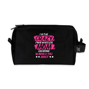 Quad - Trousse de toilette en tissu recyclé - noir - Devant