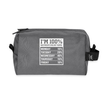 Gastro-entérologie - Trousse de toilette en tissu recyclé - anthracite - Devant