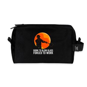 Glasbläser Glas - Recycelte Kulturtasche - Schwarz - Vorne