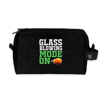 Glasbläser Glas - Recycelte Kulturtasche - Schwarz - Vorne