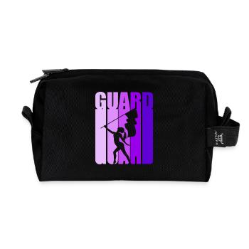 Flag Flag Waving Flag Waver Carnival - Recycled Toiletry Zip Bag - black - Front
