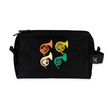 Hornist Evolution Waldhorn - Recycelte Kulturtasche - Schwarz - Vorne