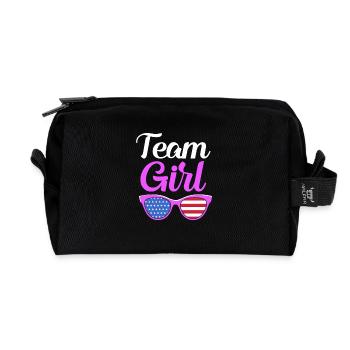 Baby Party Juli Team Girl - Recycelte Kulturtasche - Schwarz - Vorne
