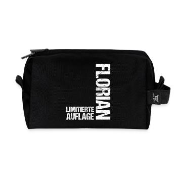 Florian - Recycled Toiletry Zip Bag - black - Front