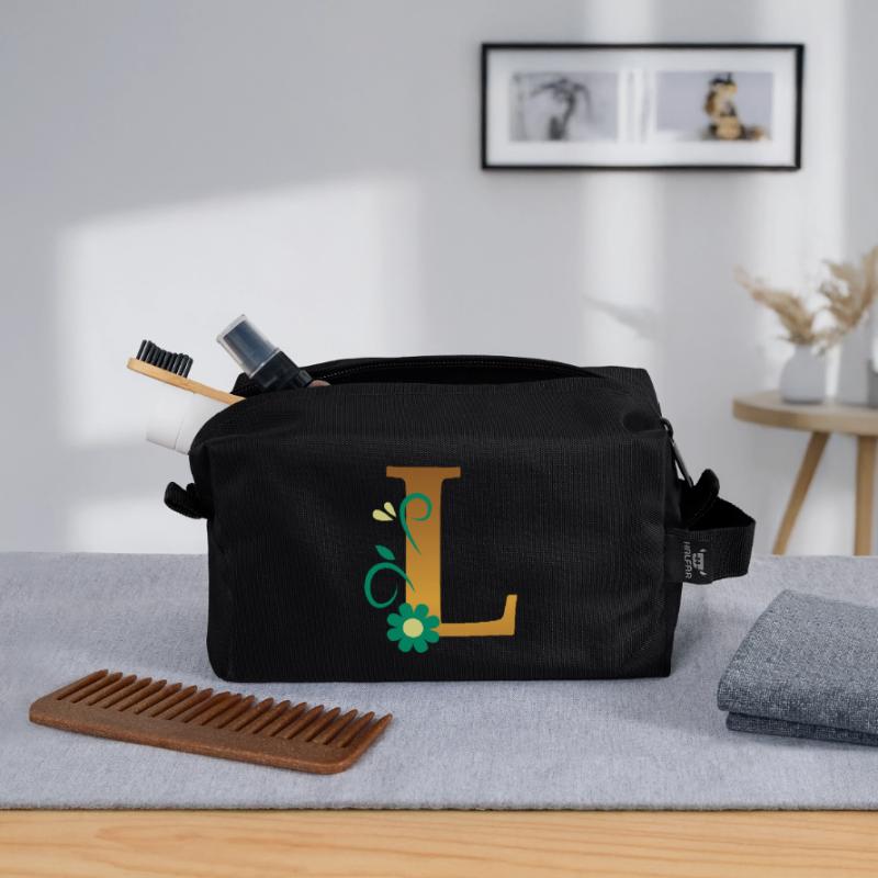 L Trousse de toilette en tissu recyclé