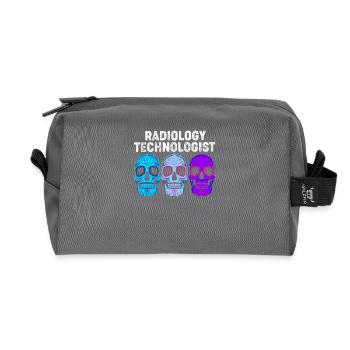 MRI Radiologist Radiology Rad Tech X-ray - Recycled Toiletry Zip Bag - anthracite - Front