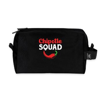 Chipotle Chilli Jalapeno Hot Chili Chili Pepper - Recycled Toiletry Zip Bag - black - Front
