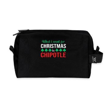 Spicy Chipotle Chilli Chili Pepper Jalapeno Chili - Recycled Toiletry Zip Bag - black - Front